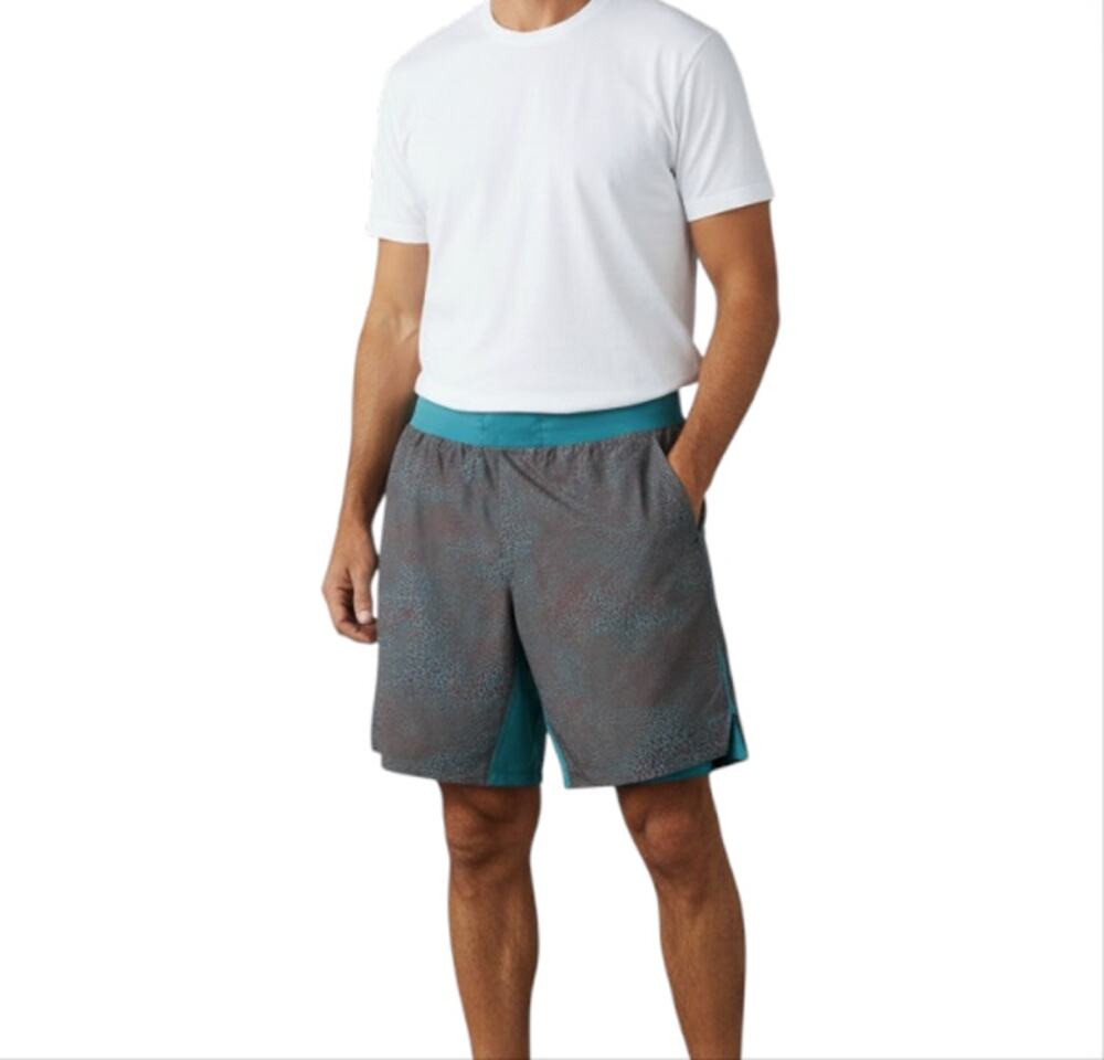 LULULEMON T.H.E. Linerless Short 9" Men M Brown Athletic Everyday Resort Outdoor